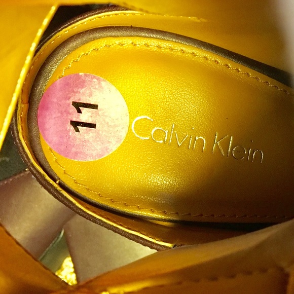 Rare CALVIN KLEIN CK open toe&heel booties Size 11 - Picture 8 of 8